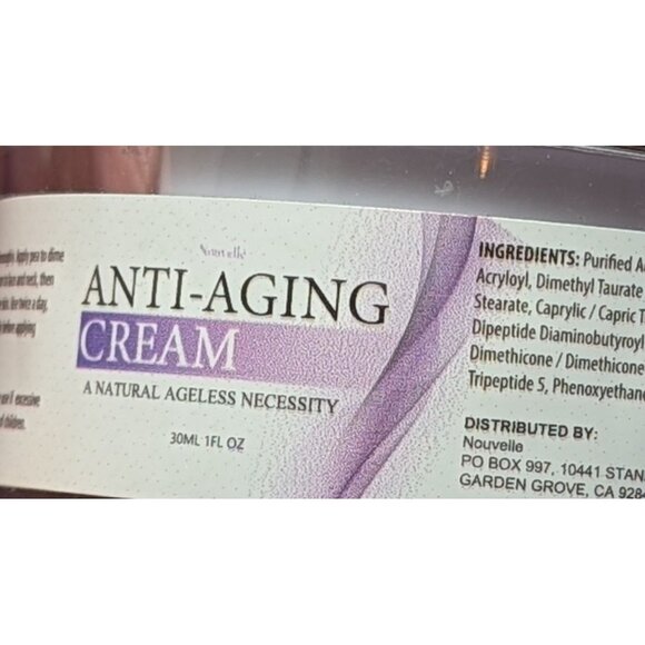 Nouvelle Anti-Aging Cream 1 Fl Oz  Natural Ageless Necessity Face & Neck Treatme - Picture 2 of 3